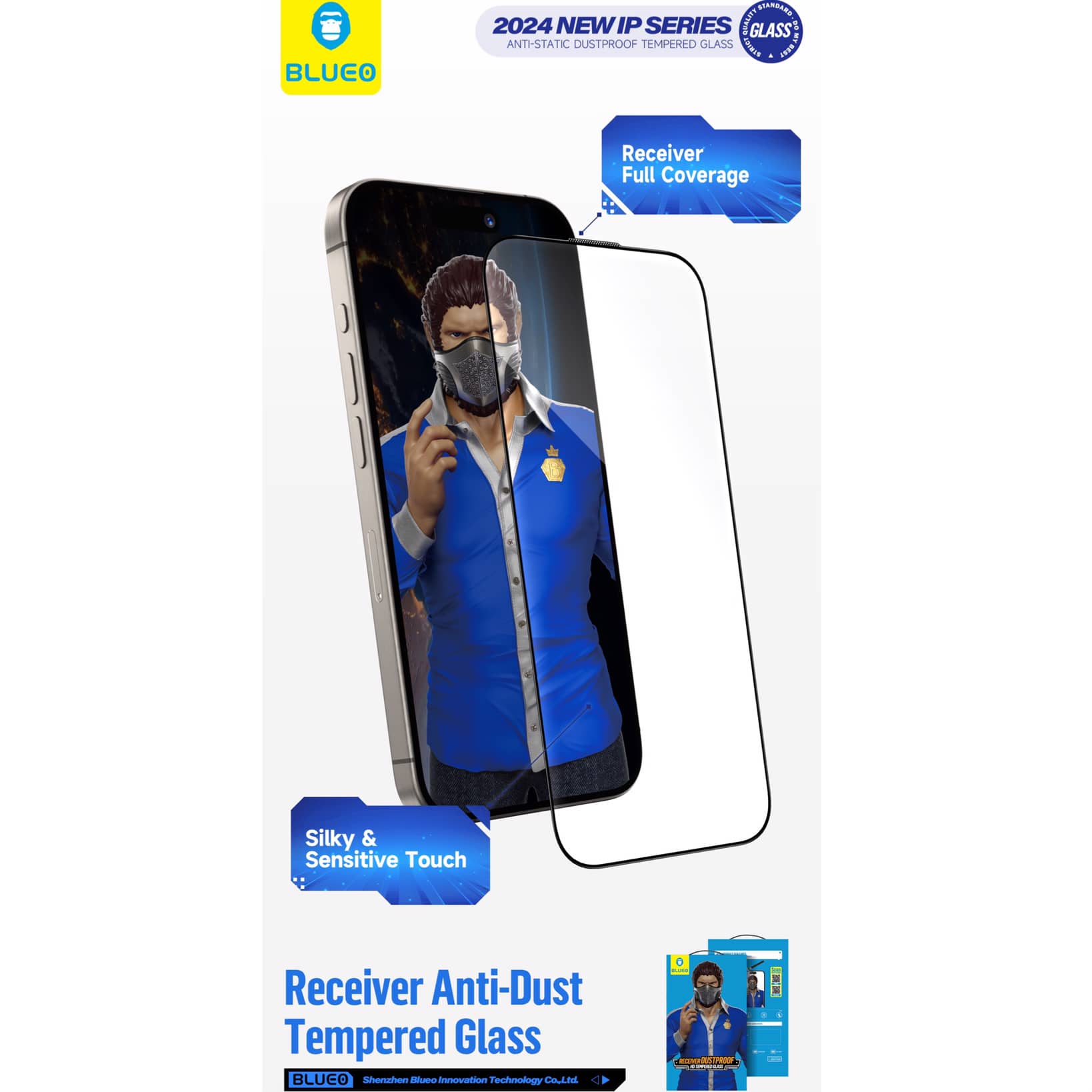 Blueo Receiver Dustproof HD Glass 